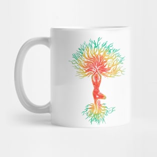 Yoga Tree Pose Meditation Life Mug